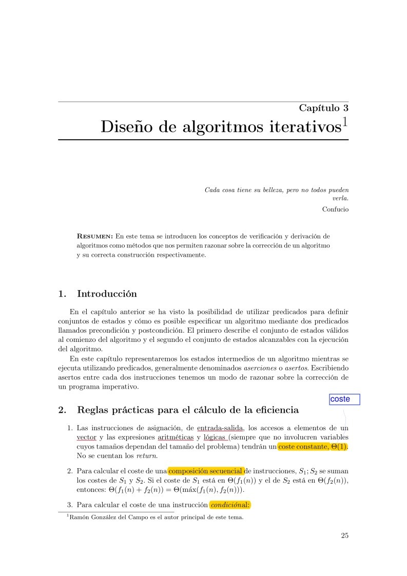 Imágen de pdf Capítulo 3 - Diseño de algoritmos iterativos